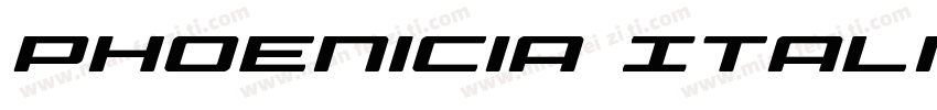 Phoenicia Italic字体转换